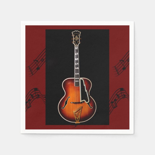 "Guitar Notes" Napkin (Front)