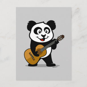 Guitar Panda Postcard