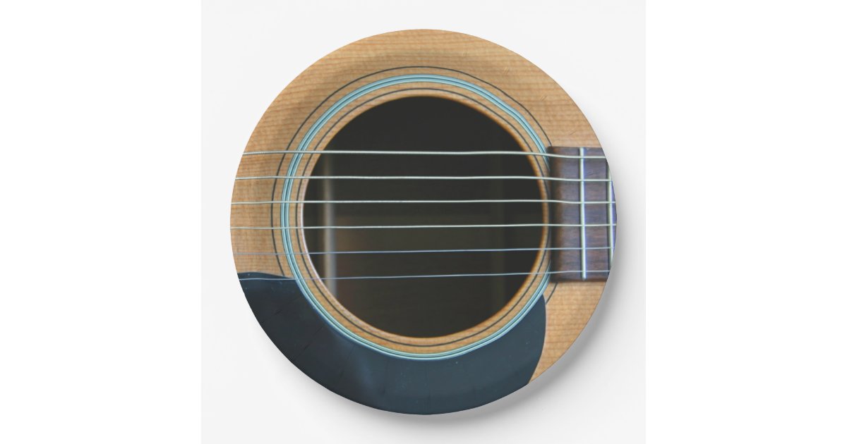 GUITAR PAPER PLATE Zazzle