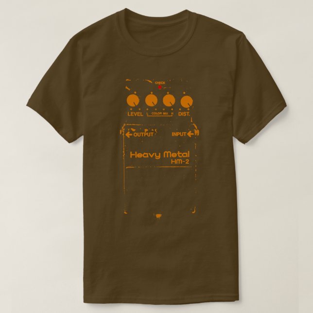 Guitar Pedal Boss HM2 Pillow T-Shirt (Design Front)