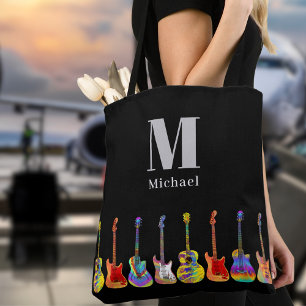 Guitar personalised tote bag