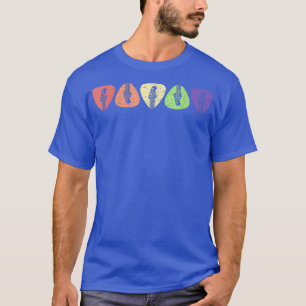 Guitar Pick colourful For Guitarist Retro Vintage  T-Shirt