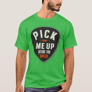 Guitar Pick Funny Musician Music T-Shirt