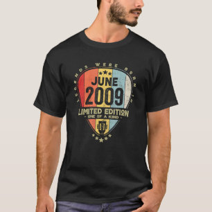 Guitar Pick Legends Were Born In June 2009 Guitar T-Shirt