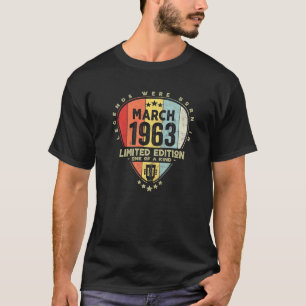 Guitar Pick Legends Were Born In March 1963 Guitar T-Shirt