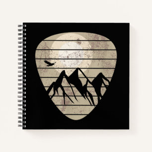 Guitar Pick Mountain Cool Guitar Player Guitarist Notebook