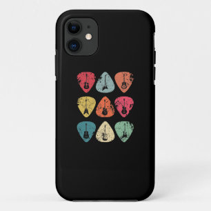 Guitar Pick Retro Vintage for Guitarists Bassist iPhone 11 Case