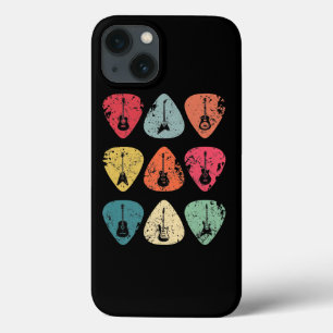 Guitar Pick Retro Vintage for Guitarists Bassist iPhone 13 Case