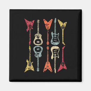 Guitar Pick Retro Vintage For Guitarists Bassist Magnet
