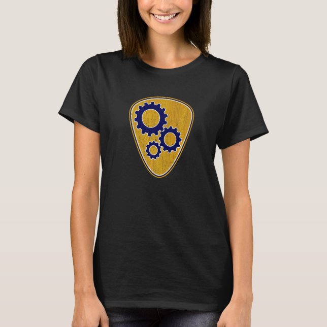 Guitar Pick Vintage For Mechanic T-Shirt (Front)