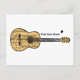 Guitar: Pick Your Brain Postcard