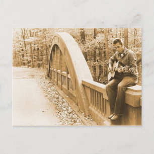 Guitar Pickin' on the Bridge Postcard