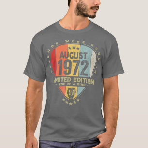 Guitar PickLegends Were Born In August 1972 Guitar T-Shirt