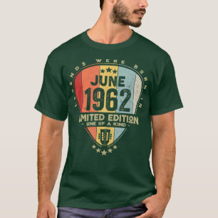 Guitar PickLegends Were Born In June 1962 Guitar T-Shirt