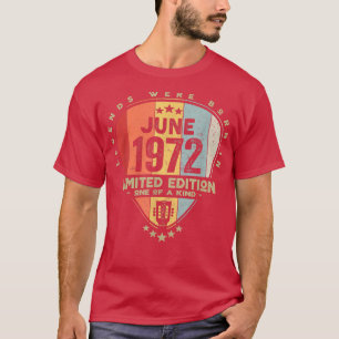 Guitar PickLegends Were Born In June 1972 Guitar T-Shirt