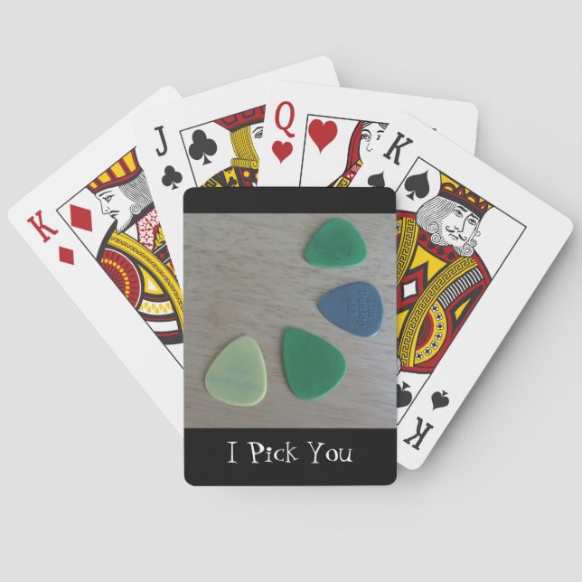 Guitar Picks Playing Cards (Back)
