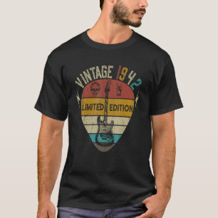 Guitar Player 80th Birthday Best of 1942 T-Shirt