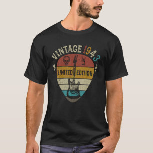 Guitar Player 80th Birthday Best of 1943 T-Shirt