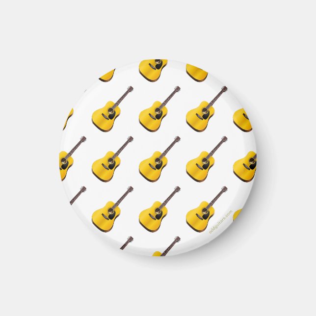 Guitar Player Acoustic Guitars Refrigerator Magnet (Front)