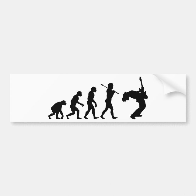 Guitar Player Bumper Sticker (Front)