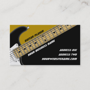 Guitar Player Business Card