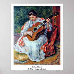 Guitar Player By Pierre-Auguste Renoir Poster