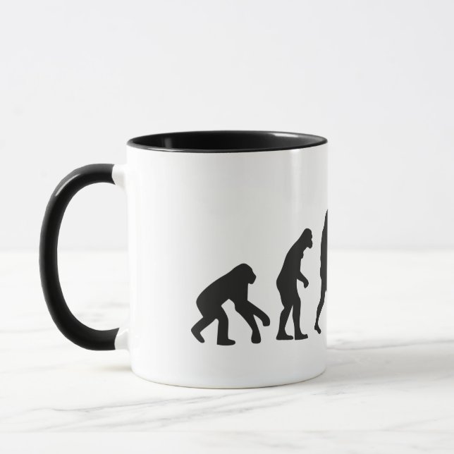 Guitar player evolution guitarist musician  mug (Left)