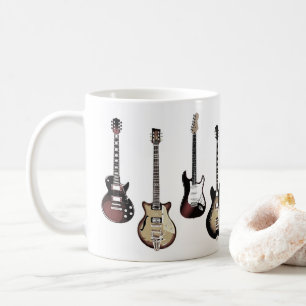 Guitar Player Gift Rock and Roll Musician Band Mug