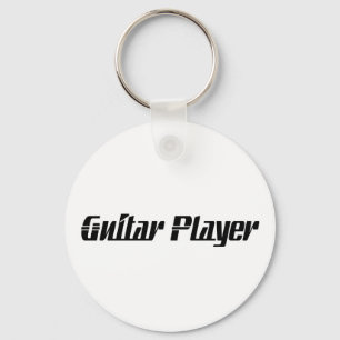 Guitar Player Key Ring