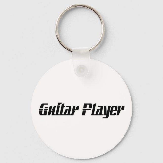 Guitar Player Key Ring (Front)