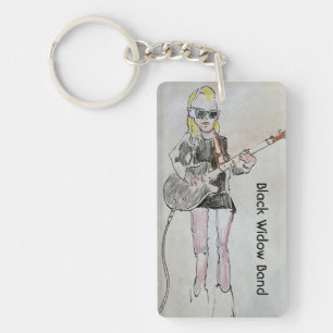 Guitar Player Keychain