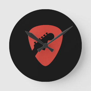 Guitar Player & Lover Guitarist Musician Birthday Round Clock