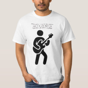 Guitar Player Music Quotes Silhouette art T-Shirt