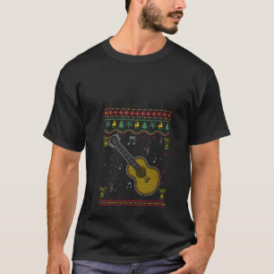 Guitar Player Musical Instrument Ugly Christmas Gu T-Shirt