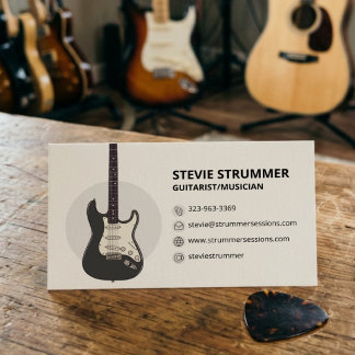 Guitar Player Musician Business Card