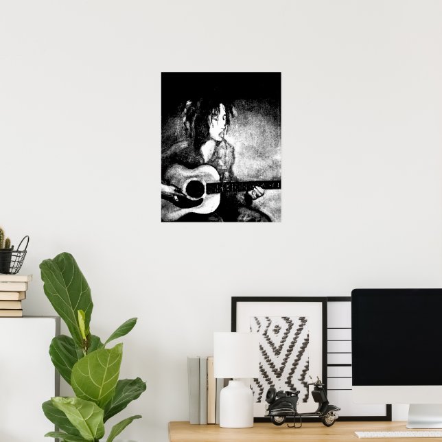 Guitar Player Poster (Home Office)