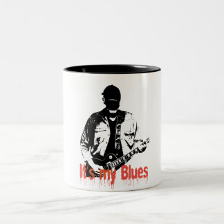 guitar player Two-Tone coffee mug