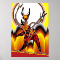 Guitar Players from Outer space series Fire