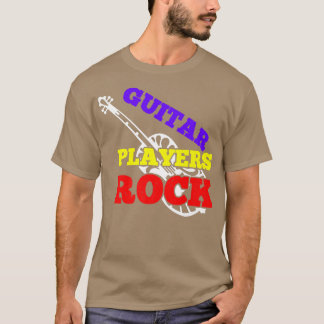 Guitar Players Rock Guitars Music Lover Band Retro T-Shirt