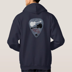 guitar players rock music pick hoodie