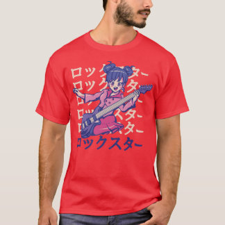 Guitar Playing Anime Girl560 T-Shirt