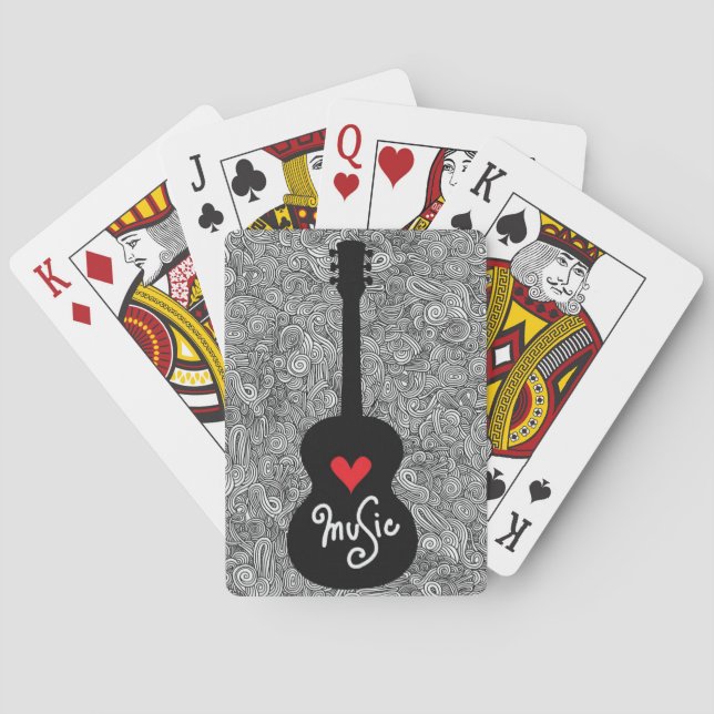 Guitar Playing Cards (Back)
