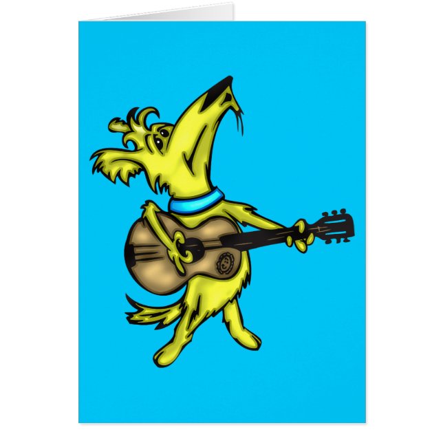 Guitar Playing Dog (Front)