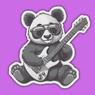 Guitar Playing Panda Waterproof