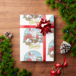 Guitar Playing Santa Claus | Christmas Wrapping Paper<br><div class="desc">This design features a guitar playing Santa Claus with a background of snow covered pine trees and the text "Christmas" written in popular typography.
 #christmas #holidays #seasonal #santa #party #GiftWrapping #music #guitar #winter #snow #gifts</div>