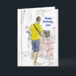 GUITAR PLAYING SON BIRTHDAY CARD<br><div class="desc">If your son plays the guitar,  here's the perfect birthday card.</div>