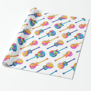 Guitar Pop Art Wrapping Paper