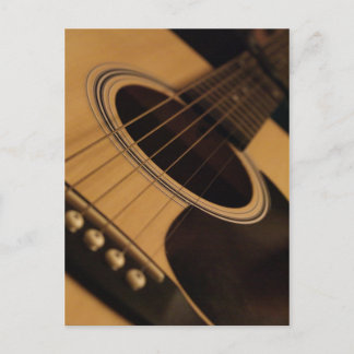 guitar postcard
