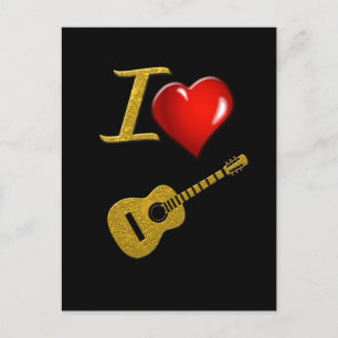 guitar postcard