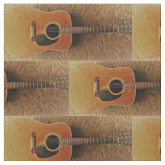 guitar print fabric